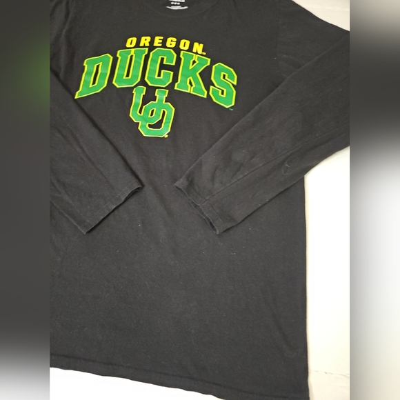 University Of Oregon DUCKS Fanatics Long Sleeve Black Shirt Men's Medium - Picture 3 of 9